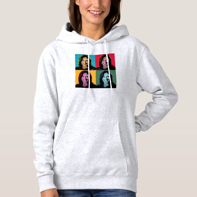 KAMALA HARRIS Pop Art Hoodie (Vorderseite)