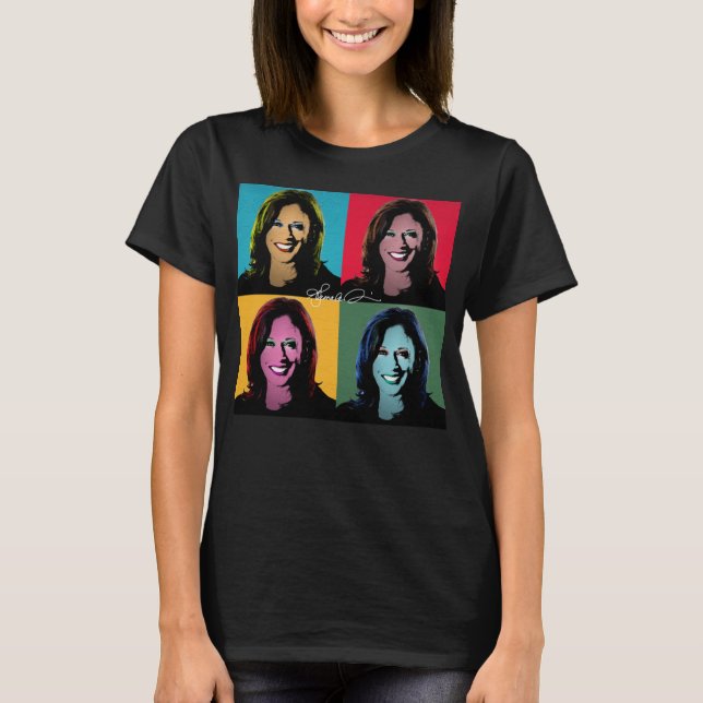 KAMALA HARRIS Pop Malerei T-Shirt (Vorderseite)