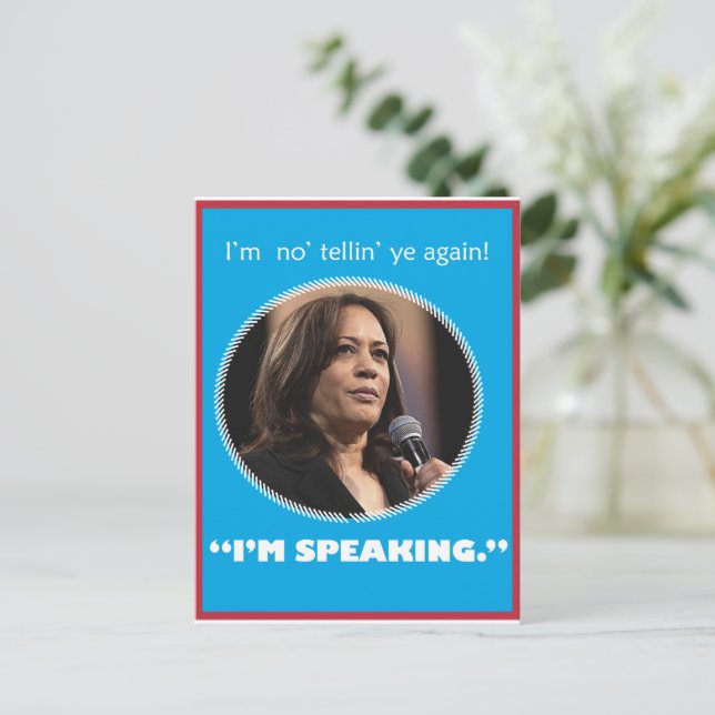Kamala Harris Postcard Postkarte (Stehend Vorderseite)