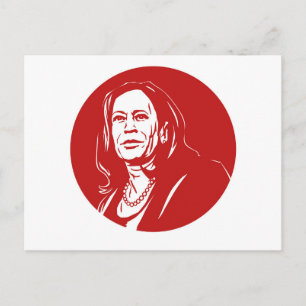 Kamala Harris Postkarte