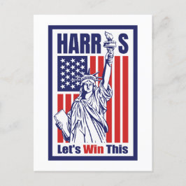 Kamala Harris Postkarte