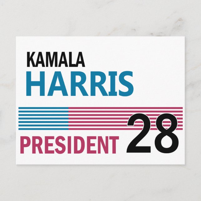 Kamala Harris Postkarte (Vorderseite)
