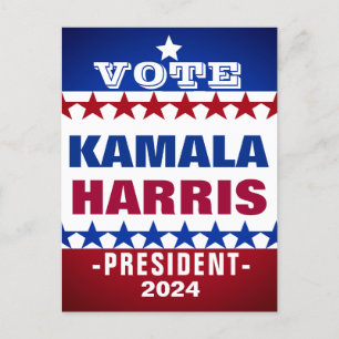 Kamala Harris Postkarte