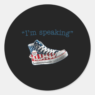 Kamala Harris Präsident 2024 Flag Sne Runder Aufkleber