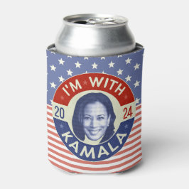 Kamala Harris Präsident 2024 Foto Retro Dosenkühler