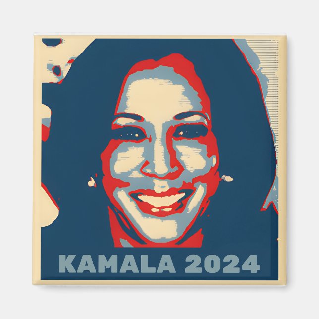 Kamala Harris Präsident 2024 USA-Wahl Magnet (Vorne)