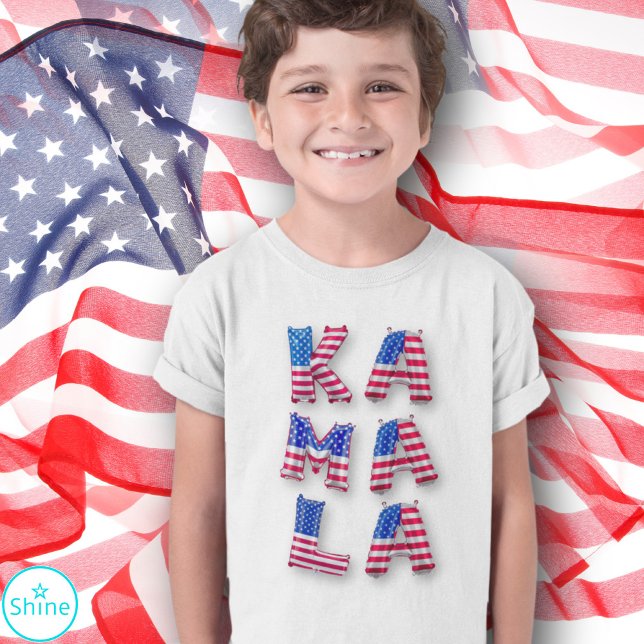 Kamala Harris, Präsident der US-Flagge Balloon Let T-Shirt (Von Creator hochgeladen)