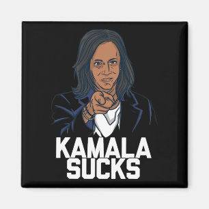 Kamala Harris Präsident Wahl 2024 Trump Hallow Magnet
