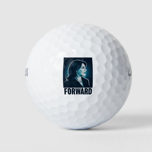 Kamala Harris - Präsidentschaftswahl 2024 Golfball (Vorderseite)