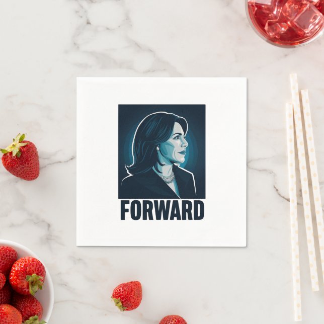 Kamala Harris - Präsidentschaftswahl 2024 Serviette (Beispiel)