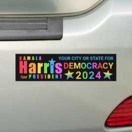 Kamala Harris Pride 2024 Präsident Demokratie Autoaufkleber