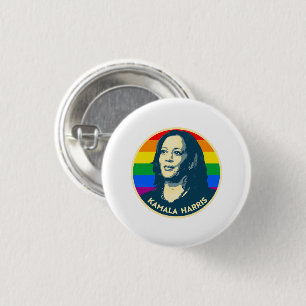 KAMALA HARRIS PRIDE ABZEICHEN BUTTON