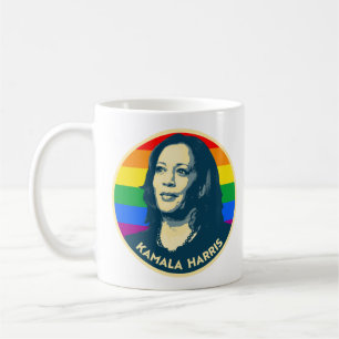 KAMALA HARRIS PRIDE ABZEICHEN KAFFEETASSE