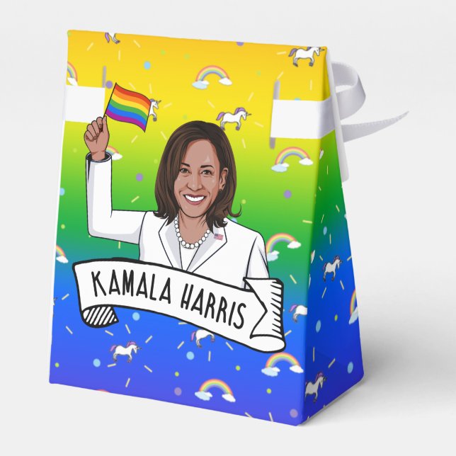 Kamala Harris Pride Geschenkschachtel (Rückseite)