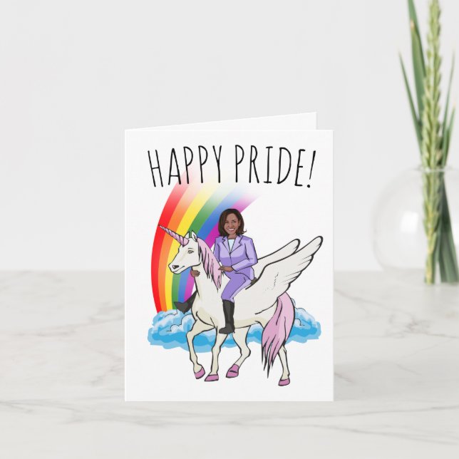 Kamala Harris Pride Karte (Vorderseite)
