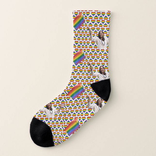 Kamala Harris Pride Socken (Rechts - Innen)