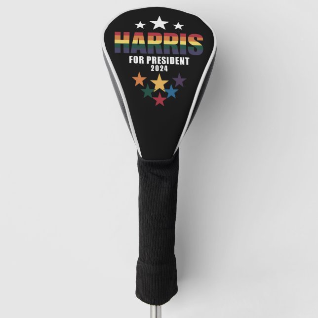 Kamala Harris Rainbow Gay Pride LGBT Election 2024 Golf Headcover (Vorderseite)