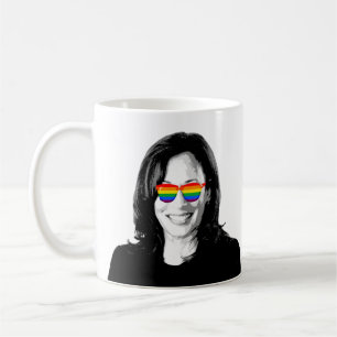 Kamala Harris Rainbow Sunglasses Kaffeemaschine Ta Kaffeetasse