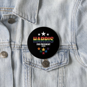 Kamala Harris Regenbogen Schwulen Stolz LGBT Wahl  Button