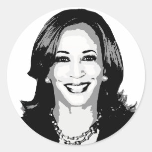 Kamala Harris Runder Aufkleber