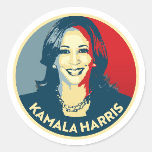 Kamala Harris Runder Aufkleber