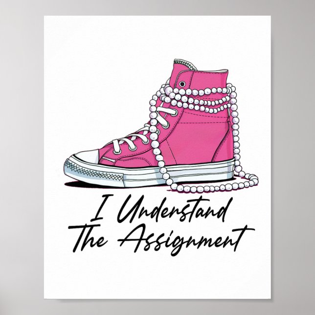 Kamala Harris Schuhe und Perle Ich verstehe die Ma Poster (Vorne)