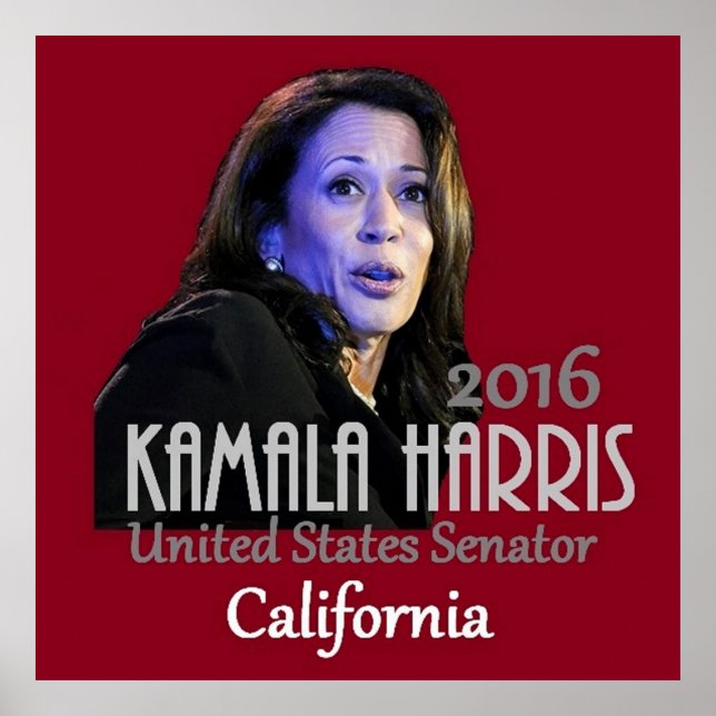 Kamala Harris Senat 2016 Poster (Vorne)