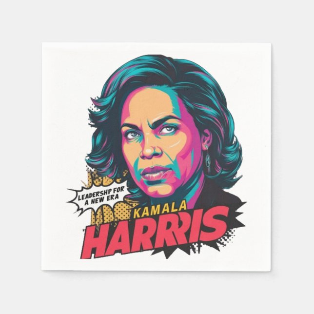 Kamala Harris Serviette (Vorderseite)