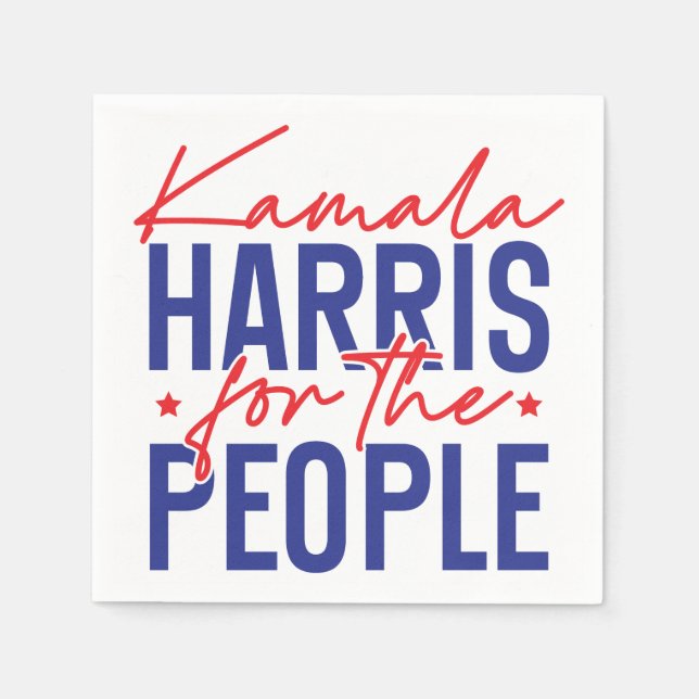 Kamala Harris Serviette (Vorderseite)