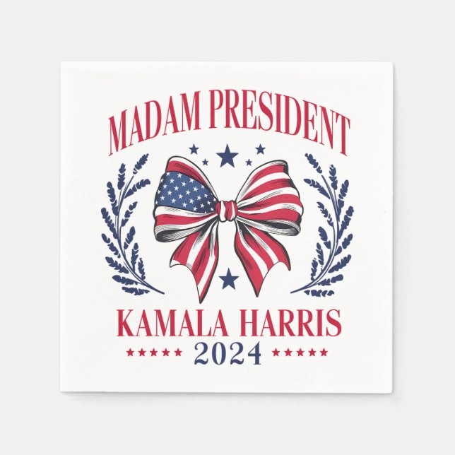 Kamala Harris Serviette (Vorderseite)