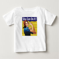 Kamala Harris She Can Do It Baby Fine Jersey