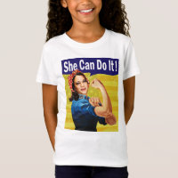 Kamala Harris She Can Do It Girls' Fine Jersey