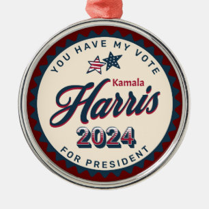 Kamala Harris   Sie haben meine Stimme Ornament Aus Metall