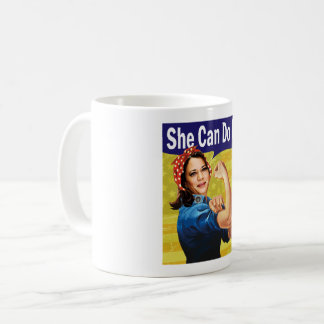 Kamala Harris Sie kann es tun! Mug Kaffeetasse
