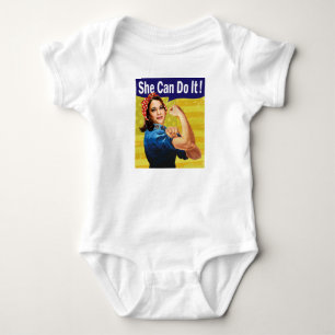 Kamala Harris Sie schafft es! Baby-Body Baby Strampler