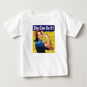 Kamala Harris Sie schafft es Baby Fine Jersey T-shirt