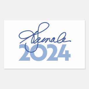 Kamala Harris Signature 2024 Rechteckiger Aufkleber