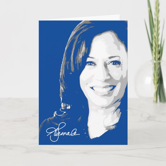 Kamala Harris Signature Karte (Vorderseite)