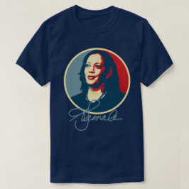 Kamala Harris Signature Portrait T-Shirt