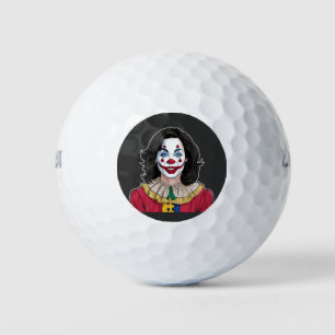 Kamala Harris Spooky Halloween Clownwahl 2024 Golfball