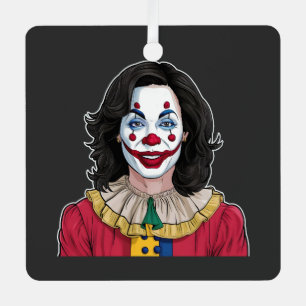 Kamala Harris Spooky Halloween Clownwahl 2024 Ornament Aus Metall