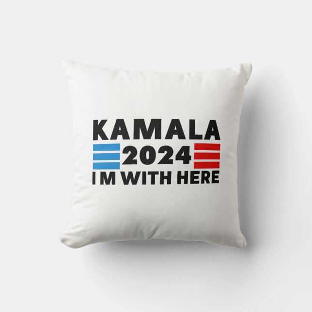 Kamala Harris Support Pillow Kissen (Vorderseite)