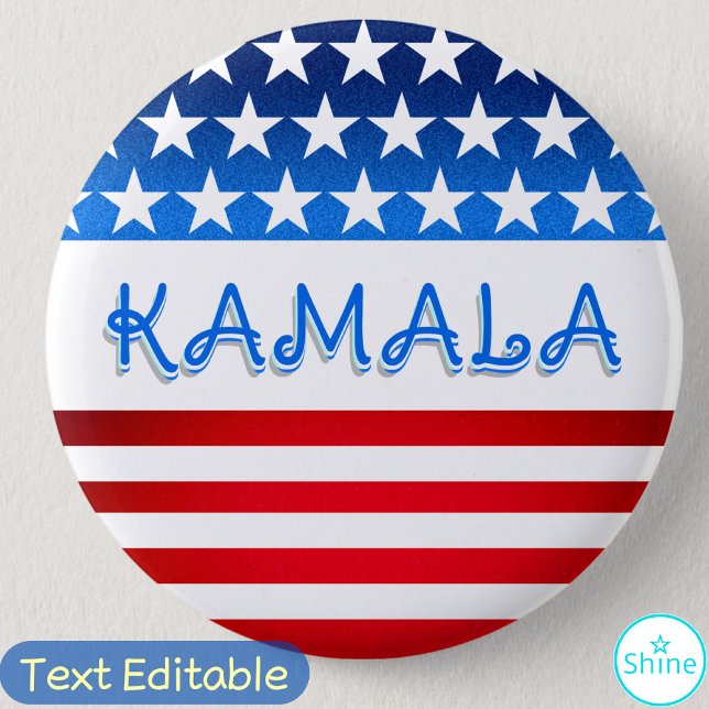Kamala Harris Supporter Volunteers Demokraten SWAG Button (Von Creator hochgeladen)