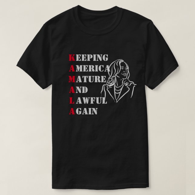 Kamala Harris T - Shirt (Design vorne)