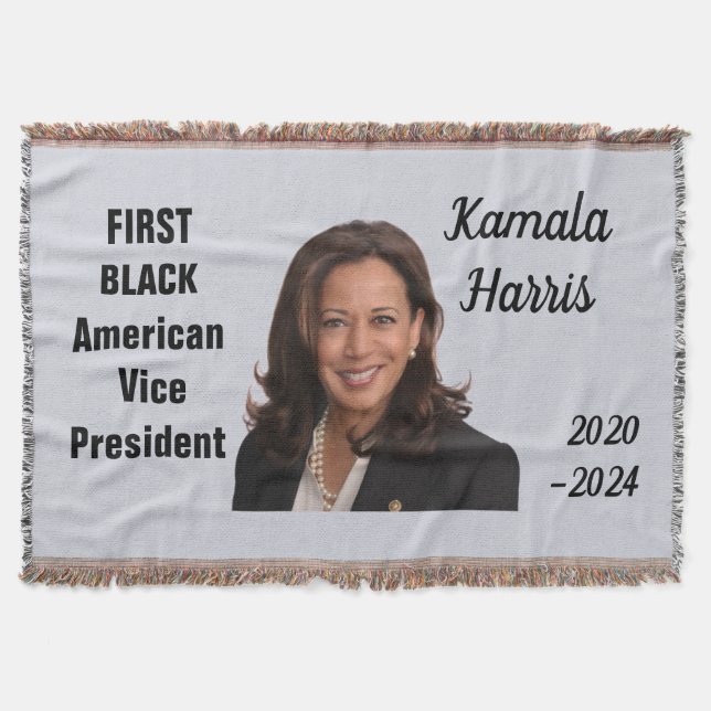 KAMALA HARRIS Throw Blanket Decke (Vorderseite)