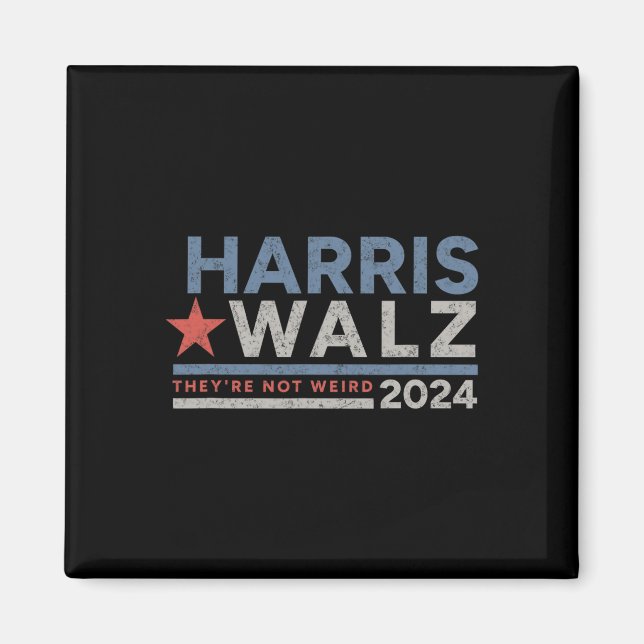 Kamala Harris Tim W Not Weird Magnet (Vorne)