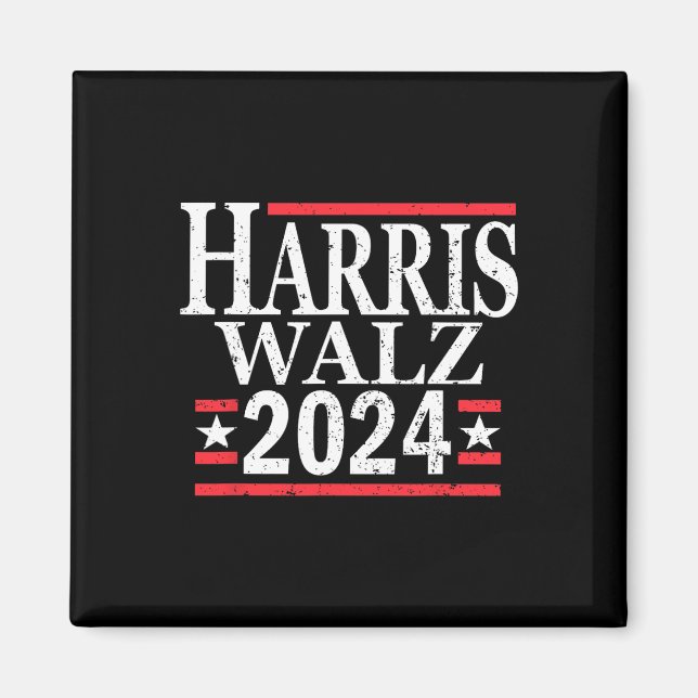 Kamala Harris Tim Walz 2024 Magnet (Vorne)