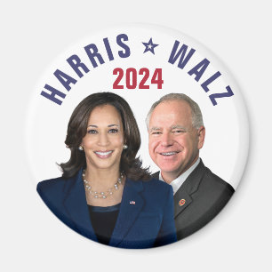 Kamala Harris Tim Walz 2024 Präsident Vice Fotos Magnet