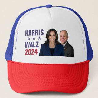 Kamala Harris Tim Walz 2024 Präsident Vice Fotos Truckerkappe