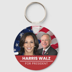 Kamala Harris Tim Walz 2024 Schlüsselanhänger